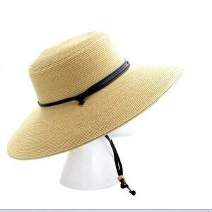 Sloggers Wide Brim Braided Sun Hat Set - Light  Brown - BNWOT